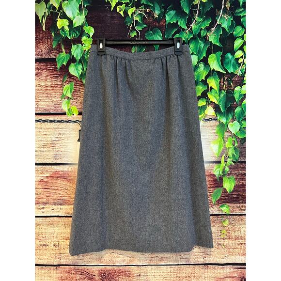 Vintage USA Pendleton Woolen Mills 100% Pure Virgin Wool Lined Skirt Midi 8 Med - Picture 4 of 6